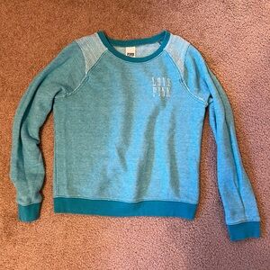 PINK Victoria's Secret Light Blue Sweatshirt